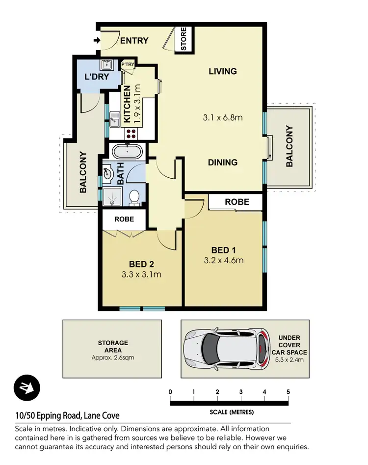 Floorplan of Homely apartment listing, 10/50-52 Epping Road, Lane Cove NSW 2066