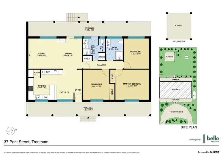 Floorplan of Homely house listing, 37 Park Street, Trentham VIC 3458