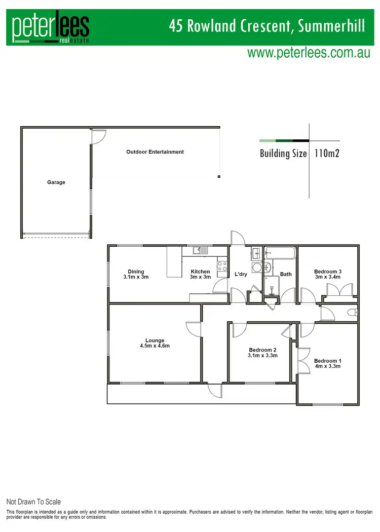 Floorplan of Homely house listing, 45 Rowland Crescent, Summerhill TAS 7250