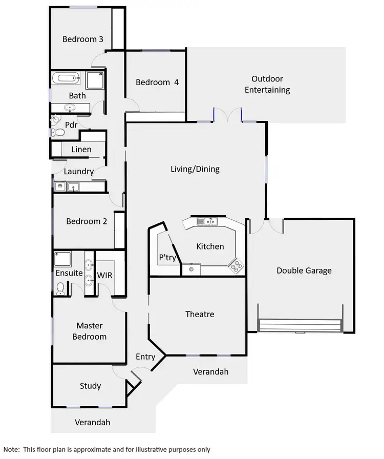 Floorplan of Homely house listing, 9 Robert Court, Gol Gol NSW 2738