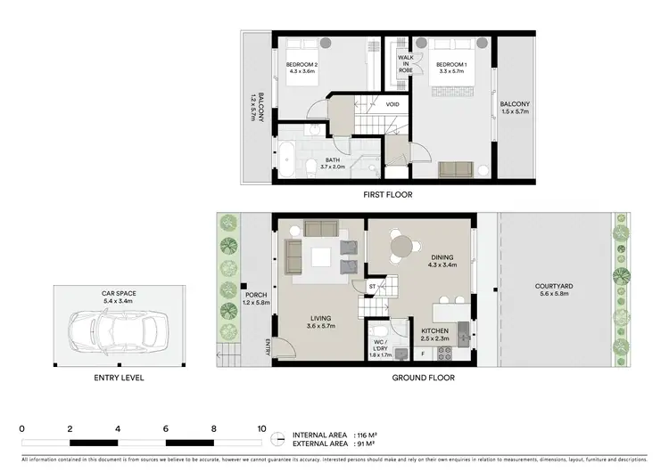 Floorplan of Homely townhouse listing, 29/10 Albert Street, Ourimbah NSW 2258
