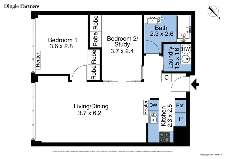 Floorplan of Homely apartment listing, 202/39 Queen Street, Melbourne VIC 3000