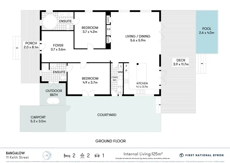 Floorplan of Homely house listing, 11 Keith Street, Bangalow NSW 2479