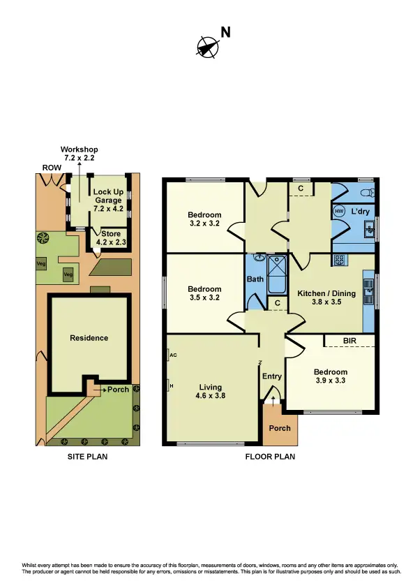 Floorplan of Homely house listing, 9 Thomson Street, Sunshine VIC 3020