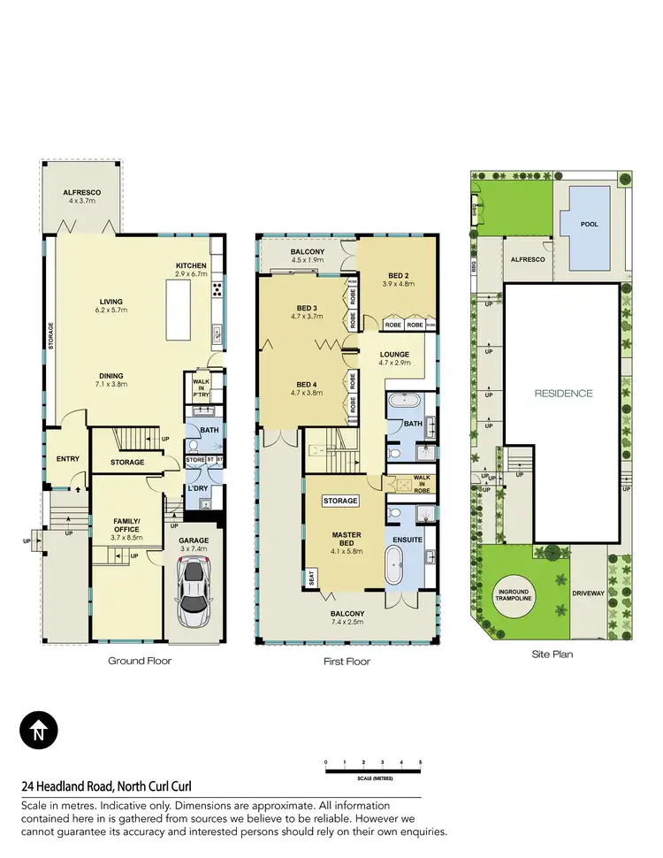 Floorplan of Homely house listing, 24 Headland Road, North Curl Curl NSW 2099