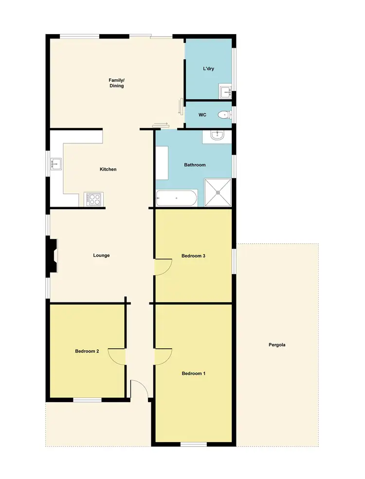 Floorplan of Homely house listing, 12 Carrick Street, Maryborough VIC 3465
