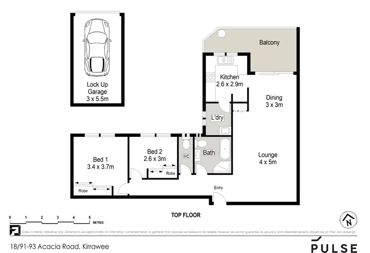 Floorplan of Homely apartment listing, 18/91-93 Acacia Road, Kirrawee NSW 2232