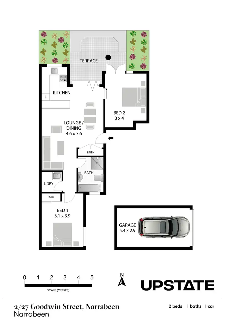 Floorplan of Homely unit listing, 2/27 Goodwin Street, Narrabeen NSW 2101