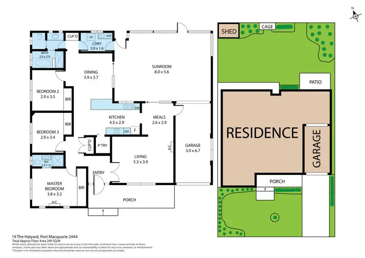 Floorplan of Homely house listing, 19 The Halyard, Port Macquarie NSW 2444