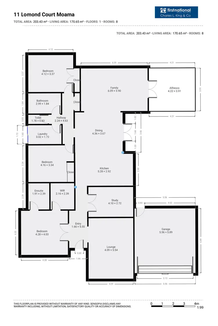 Floorplan of Homely house listing, 11 Lomond Court, Moama NSW 2731