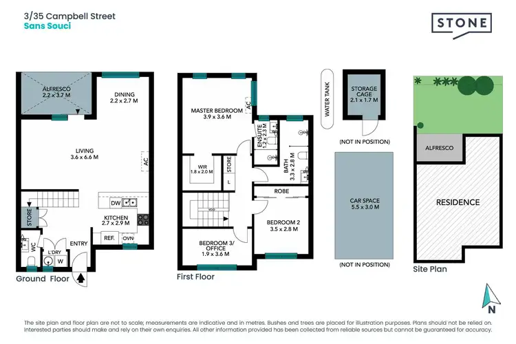 Floorplan of Homely townhouse listing, 3/35 Campbell Street, Sans Souci NSW 2219