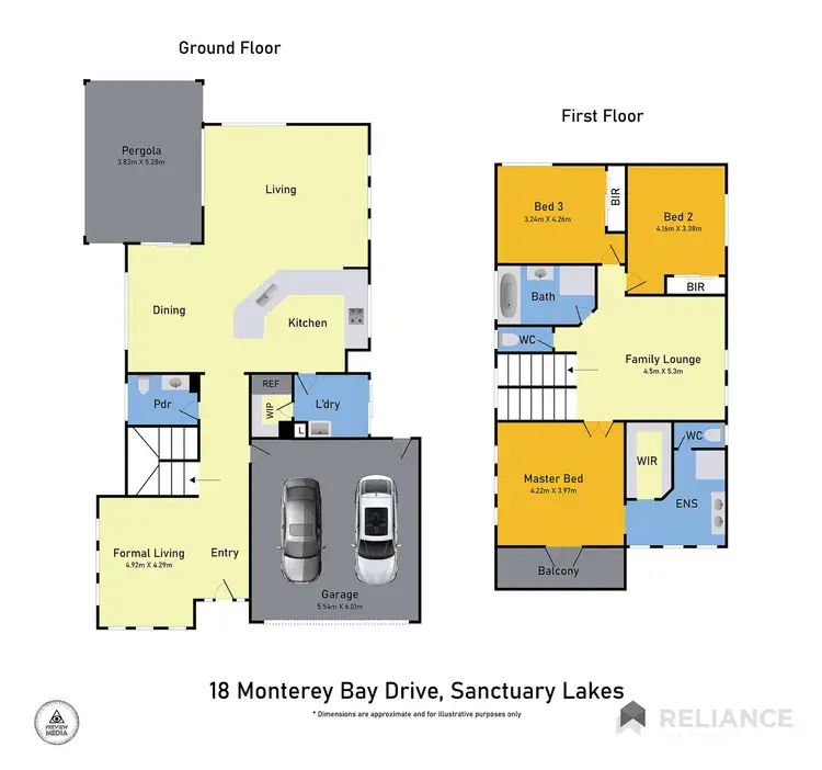 Floorplan of Homely house listing, 18 Monterey Bay Drive, Sanctuary Lakes VIC 3030