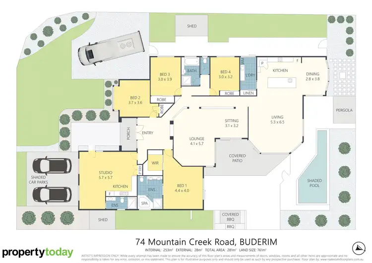 Floorplan of Homely house listing, 74 Mountain Creek Road, Buderim QLD 4556
