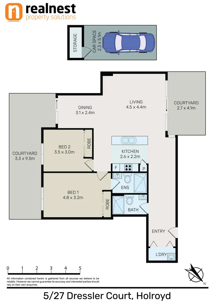 Floorplan of Homely apartment listing, Level Ground/G05/27 Dressler Court, Holroyd NSW 2142