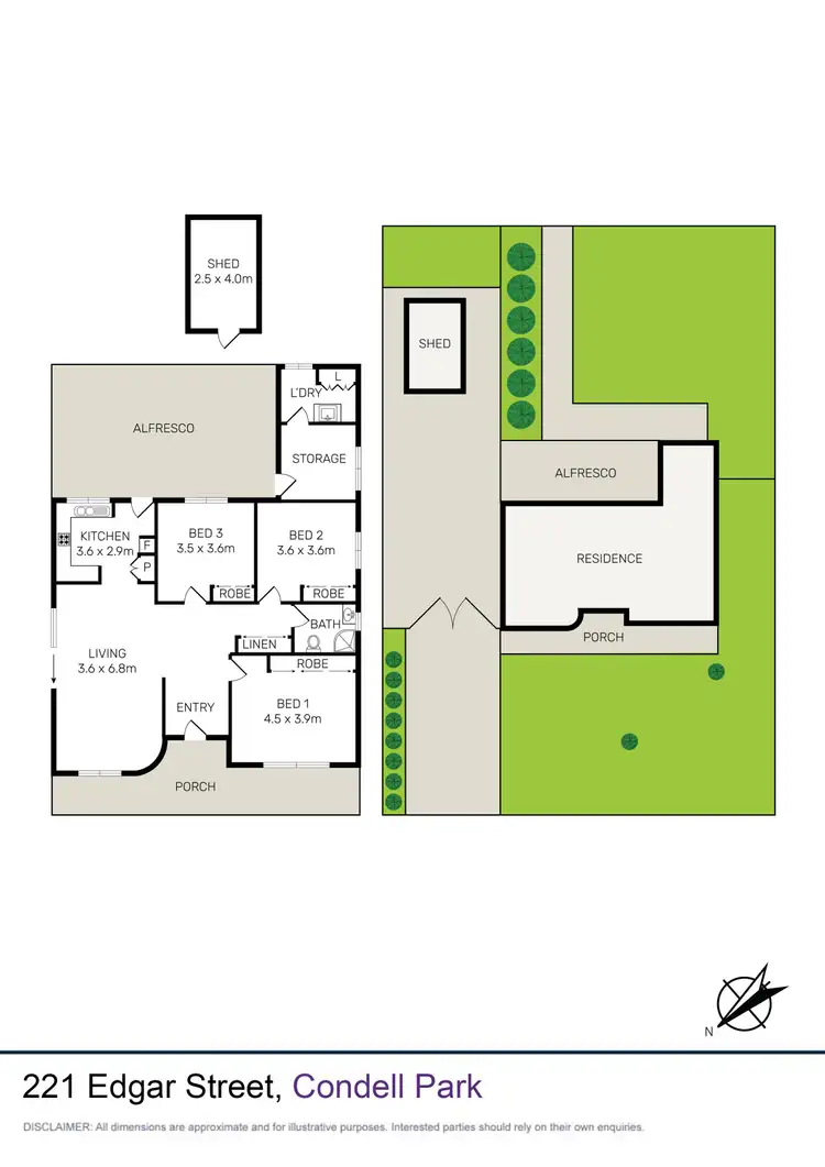 Floorplan of Homely house listing, 221 Edgar Street, Condell Park NSW 2200