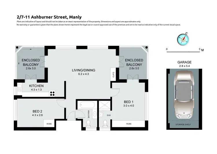Floorplan of Homely apartment listing, 2/7-11 Ashburner Street, Manly NSW 2095