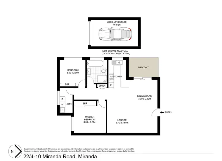 Floorplan of Homely apartment listing, 22/4-10 Miranda Road, Miranda NSW 2228