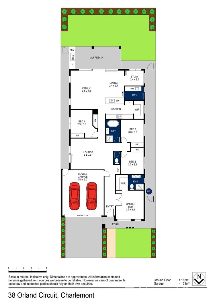 Floorplan of Homely house listing, 38 Orland Circuit, Charlemont VIC 3217