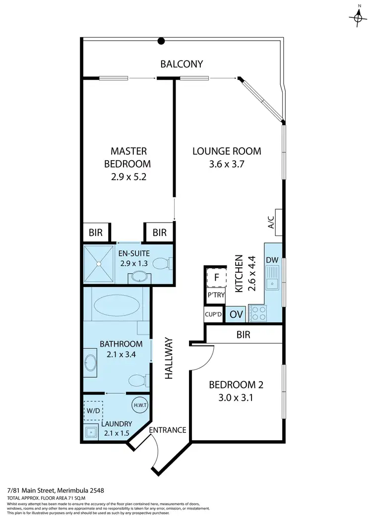 Floorplan of Homely apartment listing, 7/81 Main Street, Merimbula NSW 2548