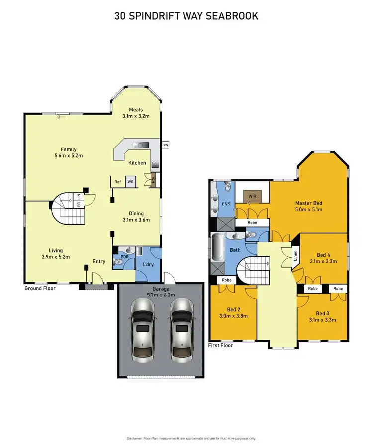 Floorplan of Homely house listing, 30 Spindrift Way, Seabrook VIC 3028