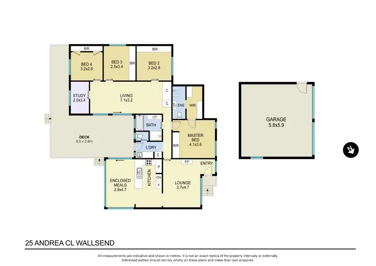 Floorplan of Homely house listing, 25 Andrea Close, Wallsend NSW 2287