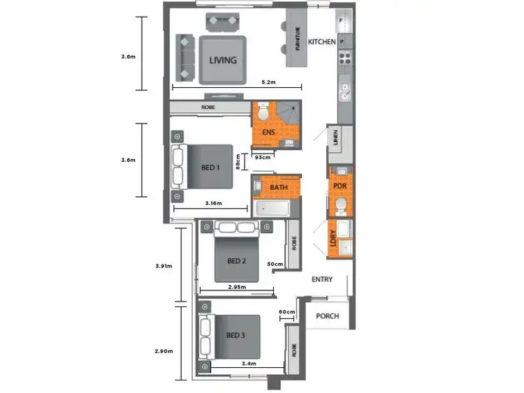 Floorplan of Homely house listing, 92 Lamington Drive, Redbank Plains QLD 4301