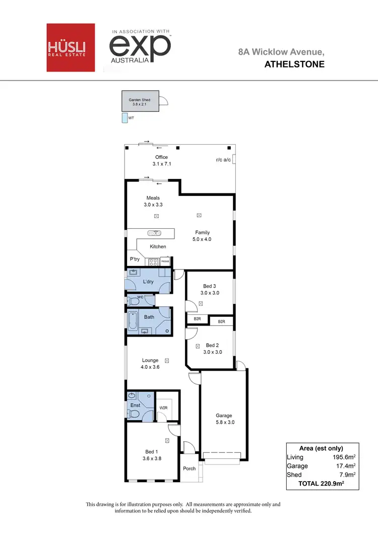 Floorplan of Homely house listing, 8A Wicklow Avenue, Athelstone SA 5076