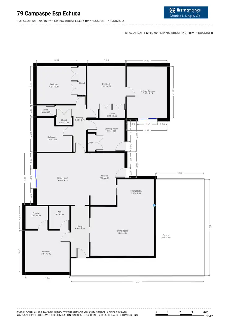 Floorplan of Homely house listing, 79 Campaspe Esplanade, Echuca VIC 3564