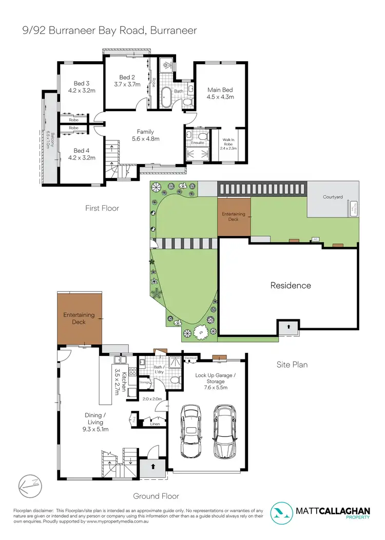 Floorplan of Homely townhouse listing, 9/92 Burraneer Bay Road, Burraneer NSW 2230
