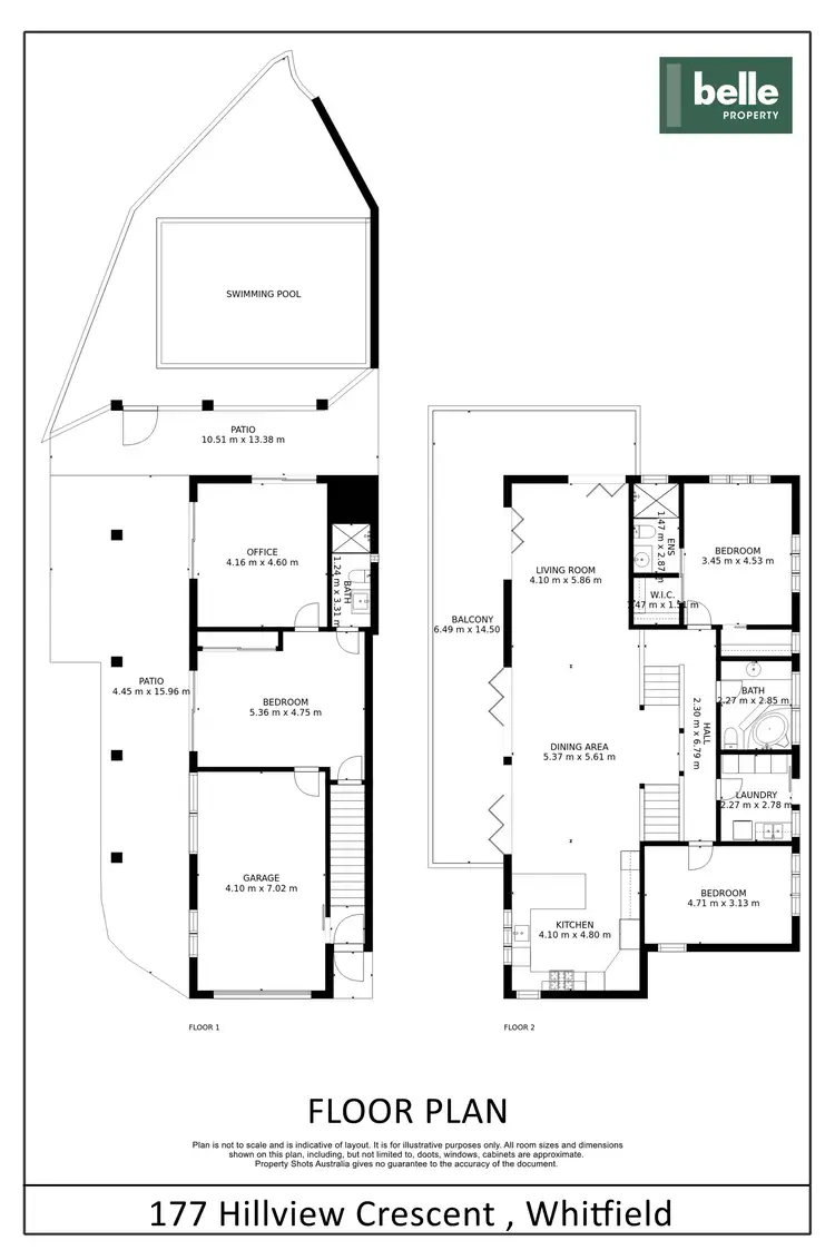 Floorplan of Homely house listing, 177 Hillview Crescent, Whitfield QLD 4870