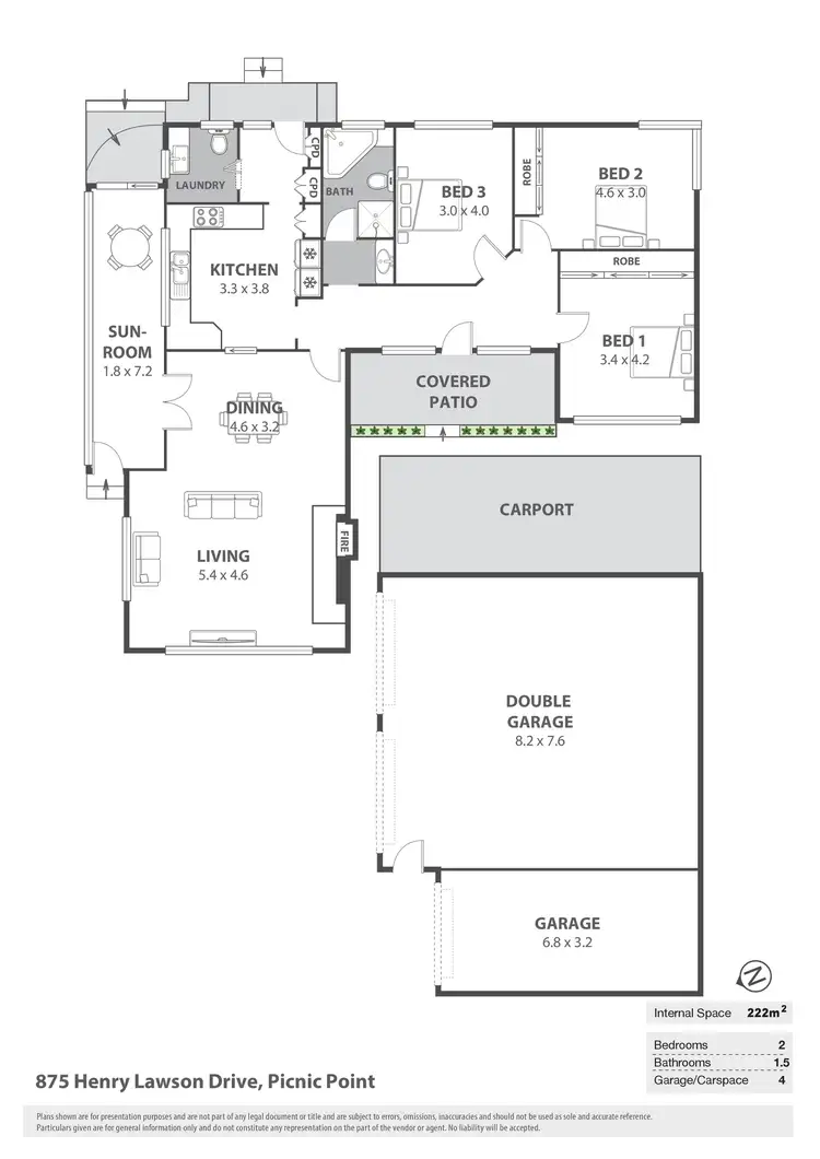 Floorplan of Homely house listing, 875 Henry Lawson Drive, Picnic Point NSW 2213