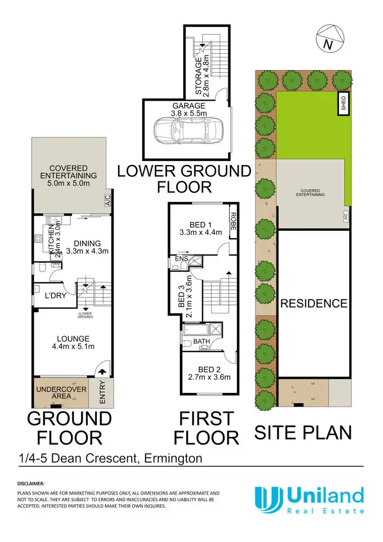 Floorplan of Homely townhouse listing, 1/4-5 Dean Crescent, Ermington NSW 2115