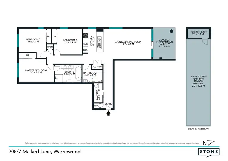 Floorplan of Homely apartment listing, 205/7 Mallard Lane, Warriewood NSW 2102