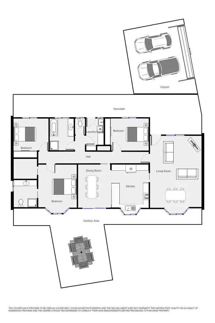Floorplan of Homely house listing, 63 Jamieson Avenue, Red Cliffs VIC 3496