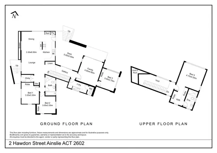 Floorplan of Homely house listing, 2 Hawdon Street, Ainslie ACT 2602