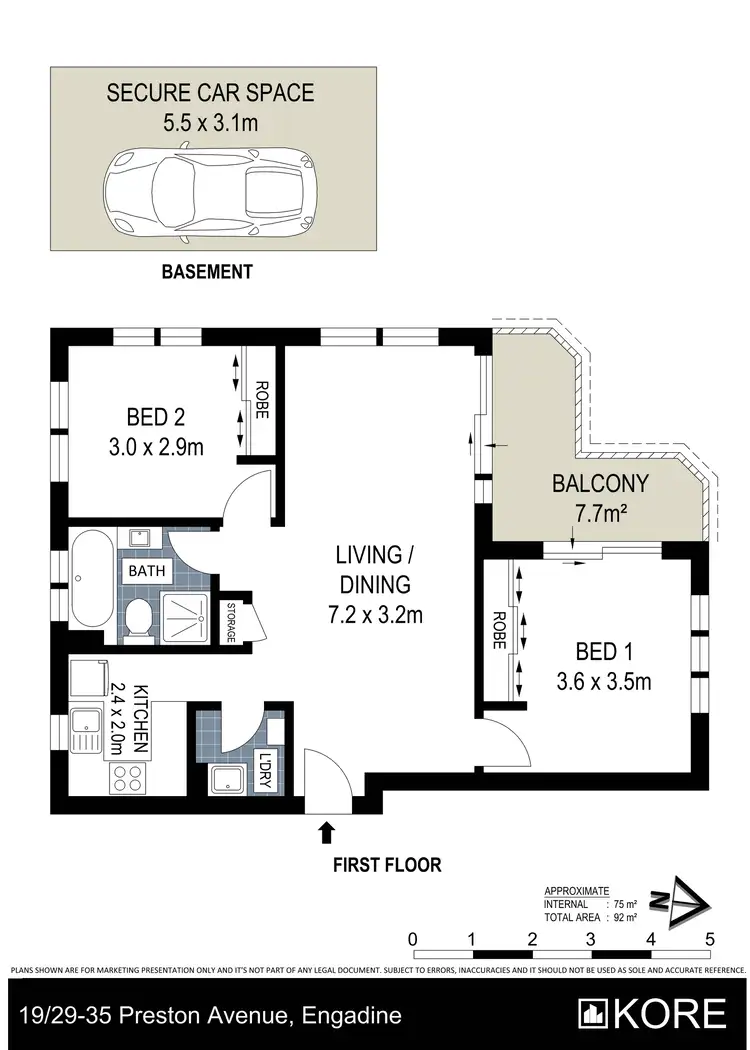 Floorplan of Homely apartment listing, 19/29-35 Preston Avenue, Engadine NSW 2233