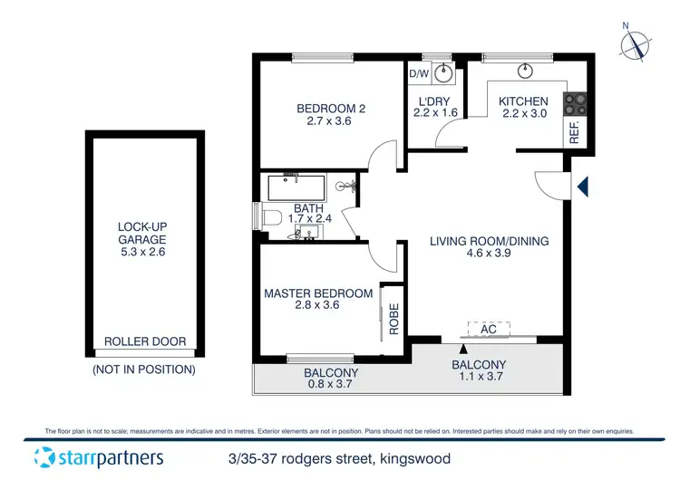 Floorplan of Homely unit listing, 3/35-37 Rodgers Street, Kingswood NSW 2747