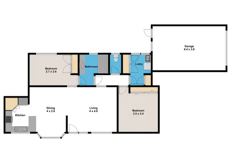 Floorplan of Homely unit listing, 2/31 Witton Street, Warragul VIC 3820