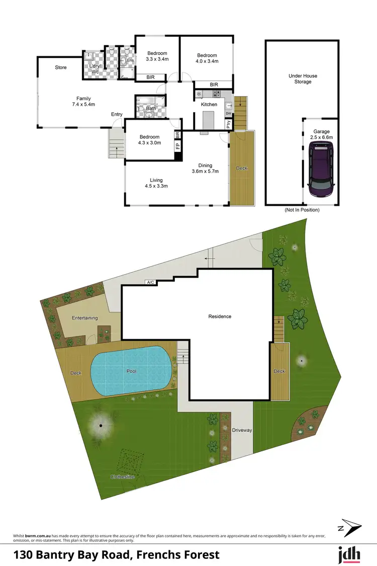 Floorplan of Homely house listing, 130 Bantry Bay Road, Frenchs Forest NSW 2086