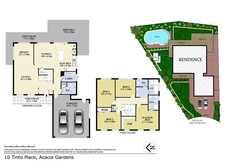 Floorplan of Homely house listing, 10 Tinto Place, Acacia Gardens NSW 2763