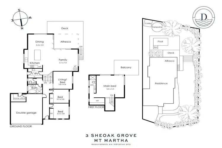 Floorplan of Homely house listing, 3 Sheoak Grove, Mount Martha VIC 3934