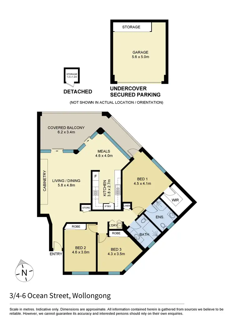 Floorplan of Homely apartment listing, 3/4-6 Ocean Street, Wollongong NSW 2500