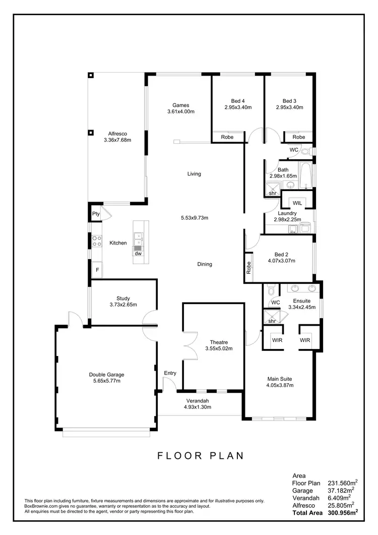 Floorplan of Homely house listing, 62 Hillhouse Way, Piara Waters WA 6112