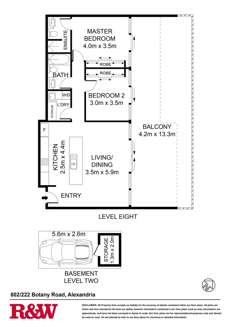 Floorplan of Homely apartment listing, B802/222 Botany Road, Alexandria NSW 2015