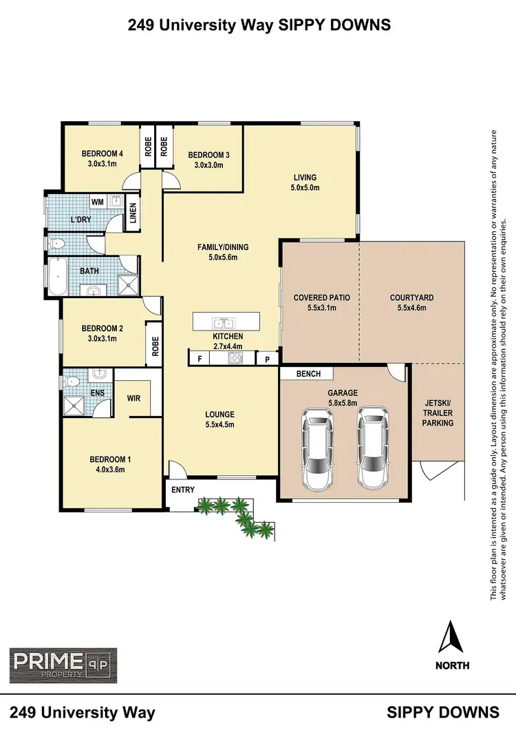 Floorplan of Homely house listing, 249 University Way, Sippy Downs QLD 4556