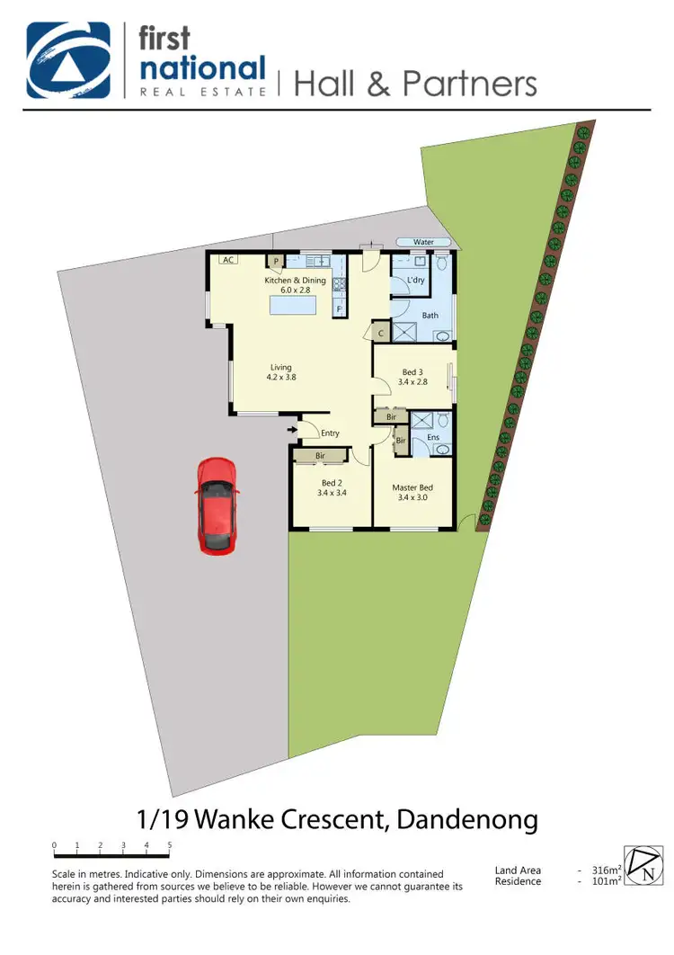 Floorplan of Homely unit listing, 1/19 Wanke Crescent, Dandenong VIC 3175