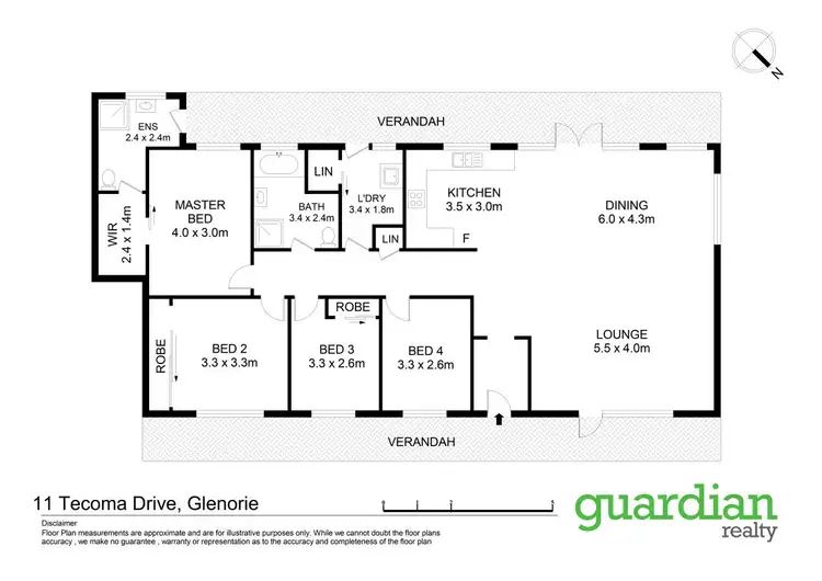 Floorplan of Homely house listing, 11 Tecoma Drive, Glenorie NSW 2157