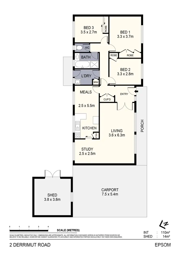 Floorplan of Homely house listing, 2 Derrimut Road, Epsom VIC 3551