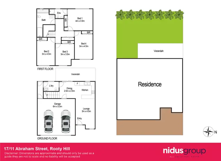 Floorplan of Homely townhouse listing, 17/11 Abraham Street, Rooty Hill NSW 2766