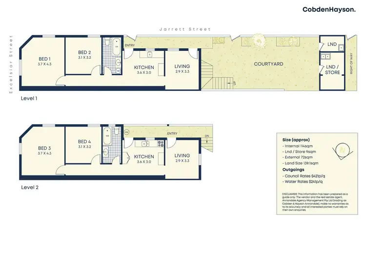 Floorplan of Homely house listing, 2 Excelsior Street, Leichhardt NSW 2040